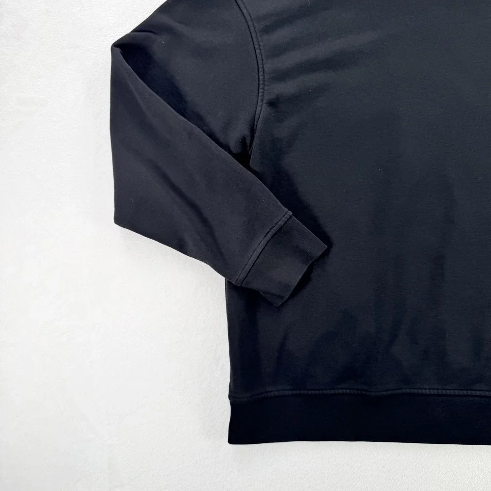 Levi's Sweatshirt Mens Large Black Fleece Crewneck Relaxed Pullover Logo